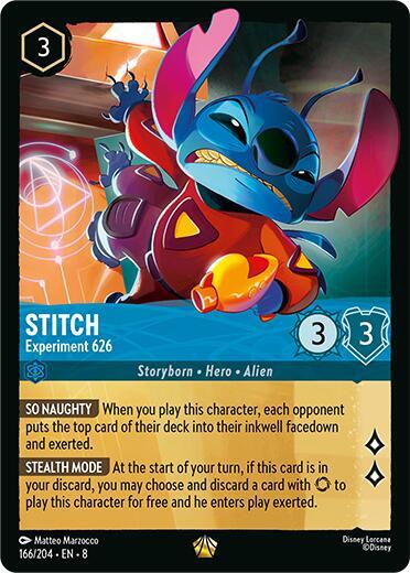 Stitch Experiment 626 166/204 card