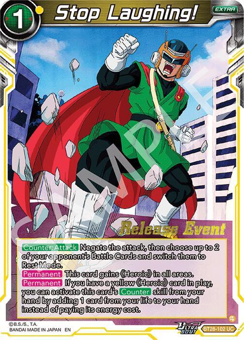 Stop Laughing BT28-102 card