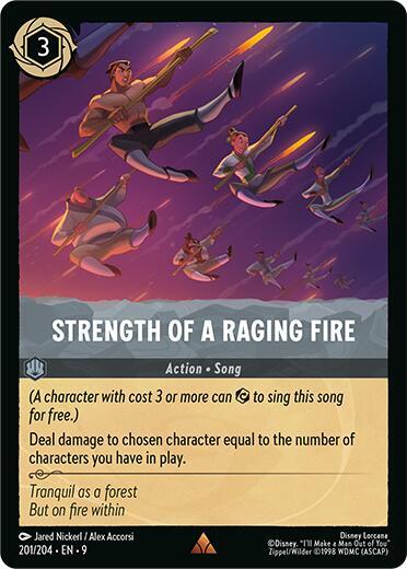 Strength of a Raging Fire 201/204 card