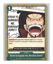 Strive to Surpass me Roronoa Zoro OP14-036 card