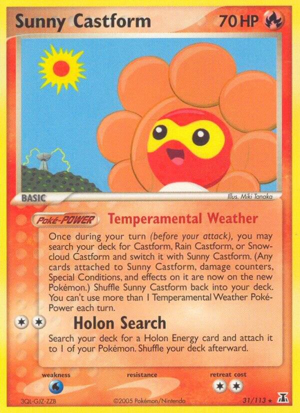 Sunny Castform 31/113 card