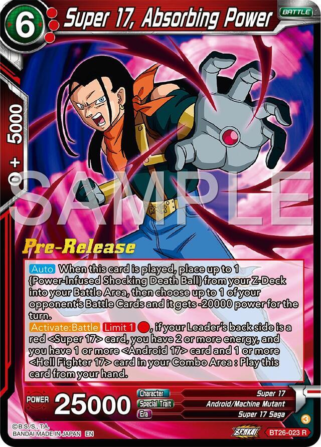 Super 17 Absorbing Power BT26-023