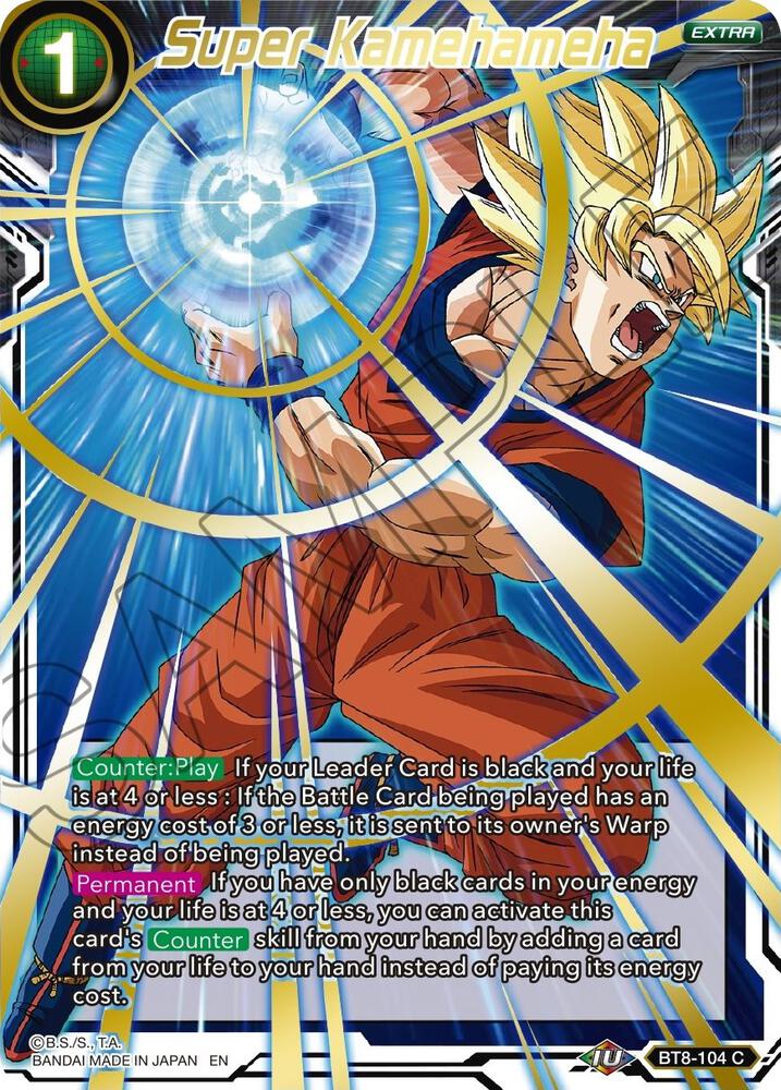 Super Kamehameha Gold Stamped BT8-104