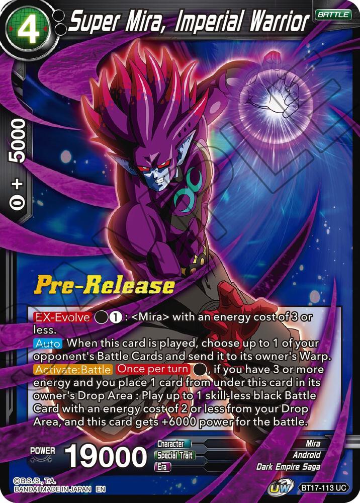 Super Mira Imperial Warrior BT17-113 carta