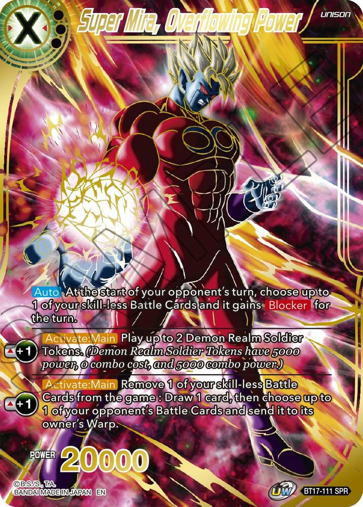 Super Mira Overflowing Power SPR BT17-111