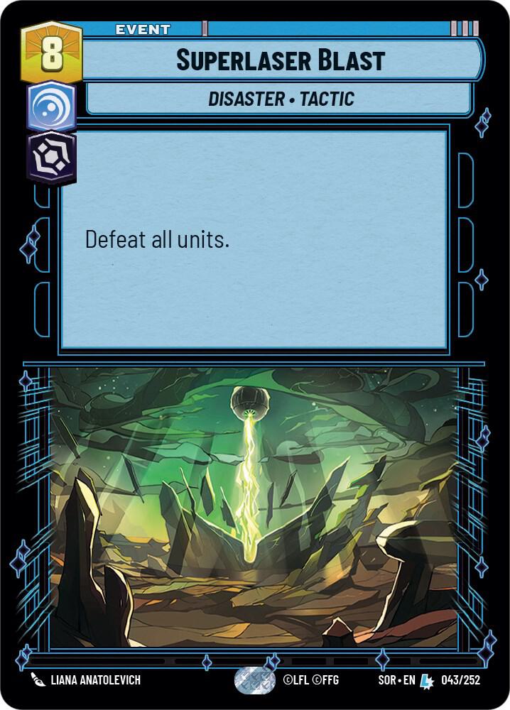 Superlaser Blast 043/252 card