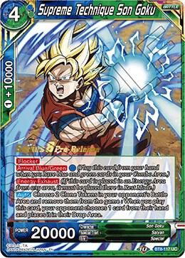 Supreme Technique Son Goku BT8-117_PR card