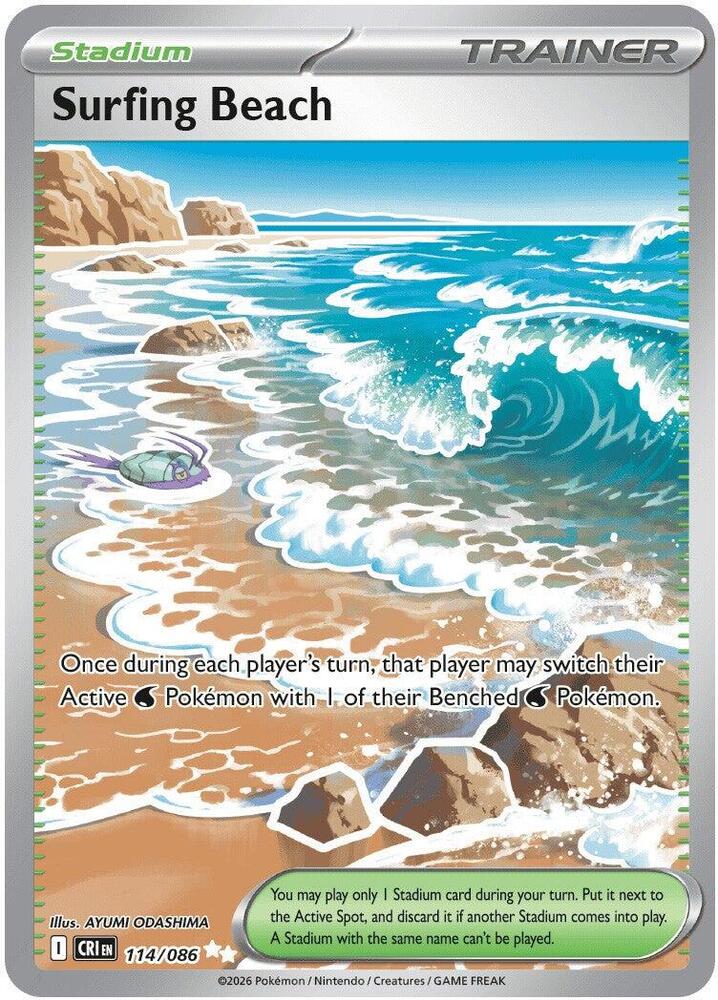 Surfing Beach 114/086 carta