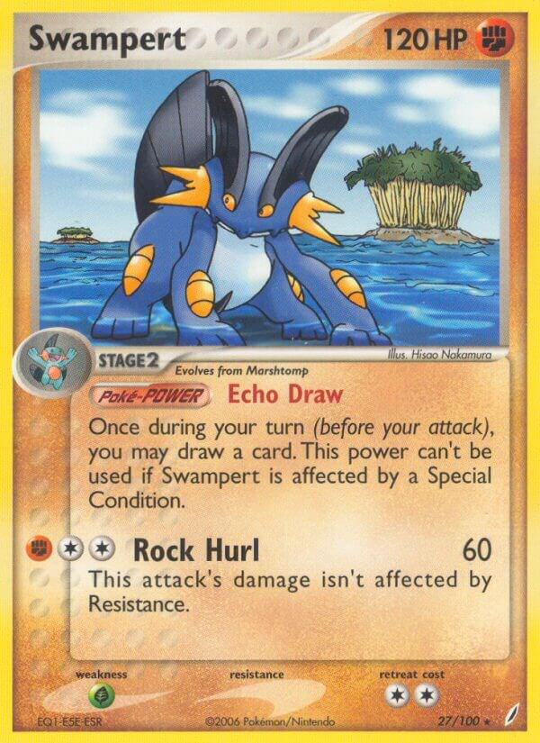 Swampert 27/100 card