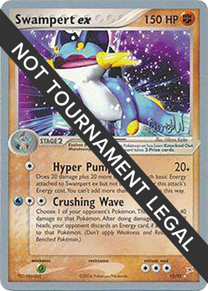 Swampert ex 2004 Reed Weichler 95/95 card