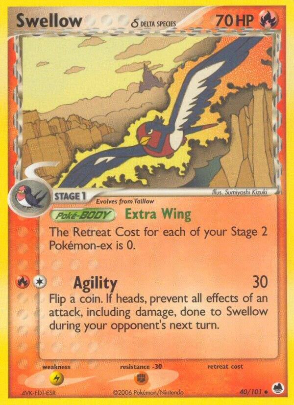 Swellow Delta Species 40/101 card