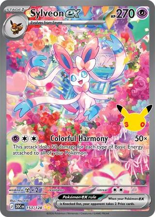 Sylveon ex 153/128 card