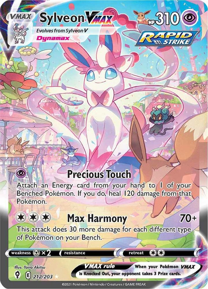 Sylveon VMAX 212/203 card