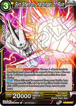 Syn Shenron Harbinger of Ruin P-228 card