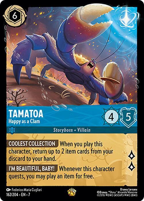 Tamatoa Happy as a Clam 162/204 card