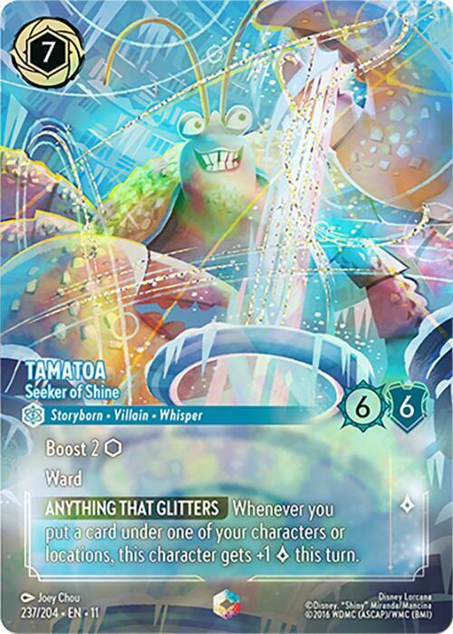 Tamatoa Seeker of Shine Enchanted 237/204 carta
