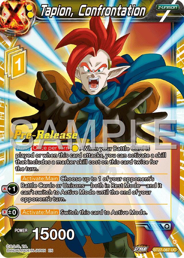 Tapion Confrontation BT27-067 carta