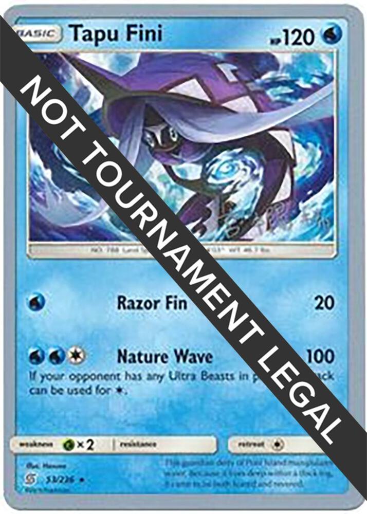 Tapu Fini 2019 Haruki Miyamoto 53/236 card