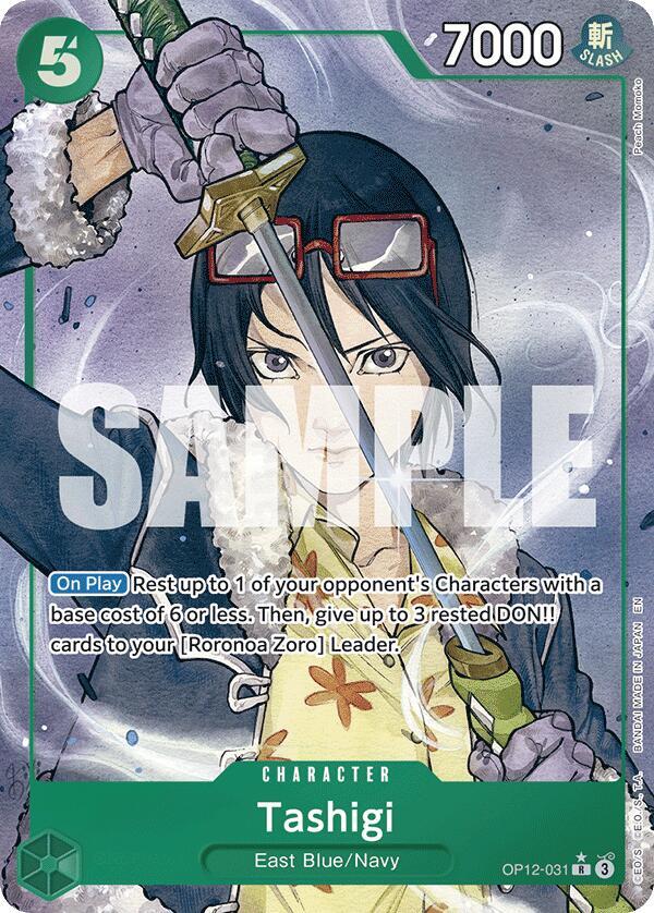 Tashigi Alternate Art OP12-031 card