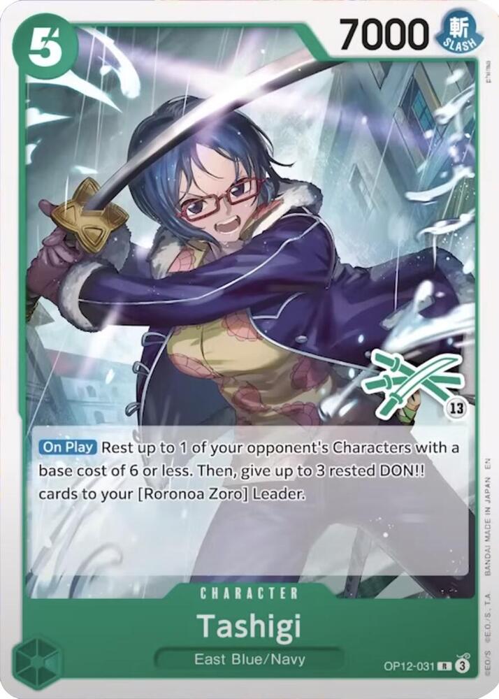 Tashigi Zoro Deck OP12-031 card