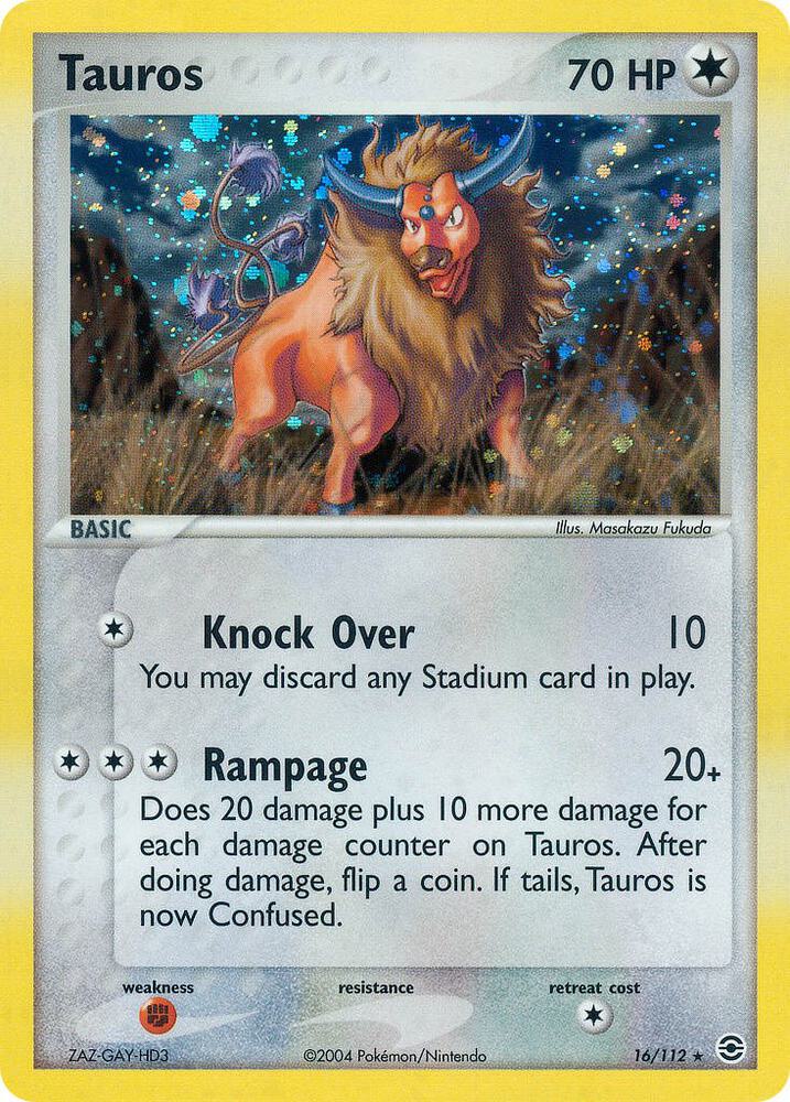 Tauros 16/112 card
