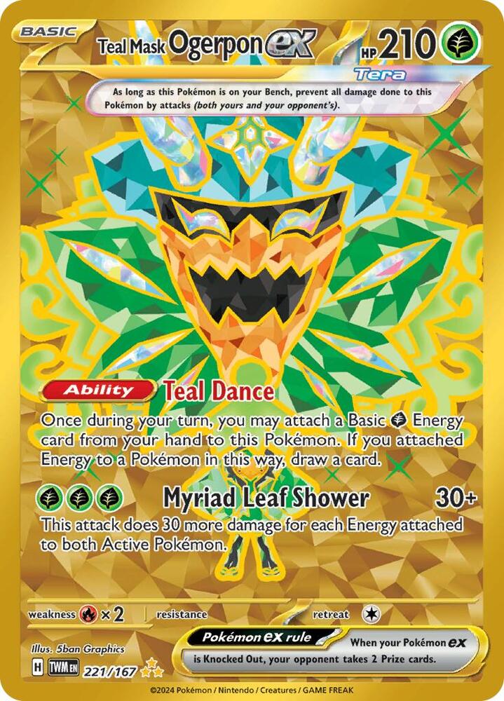 Teal Mask Ogerpon ex 221 167
