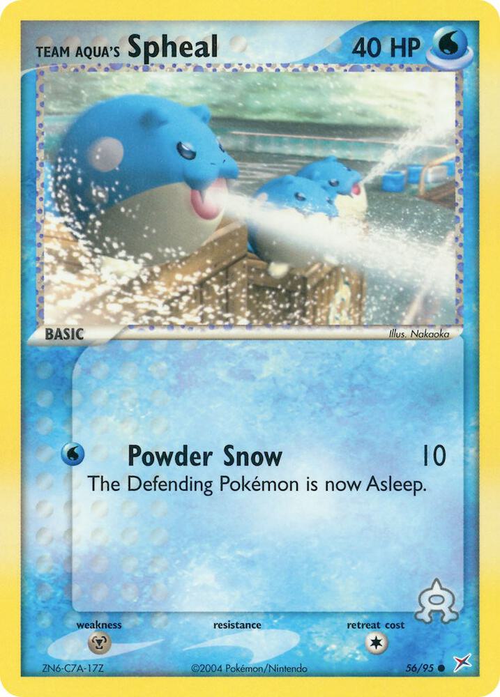 Team Aquas Spheal 56 95 card