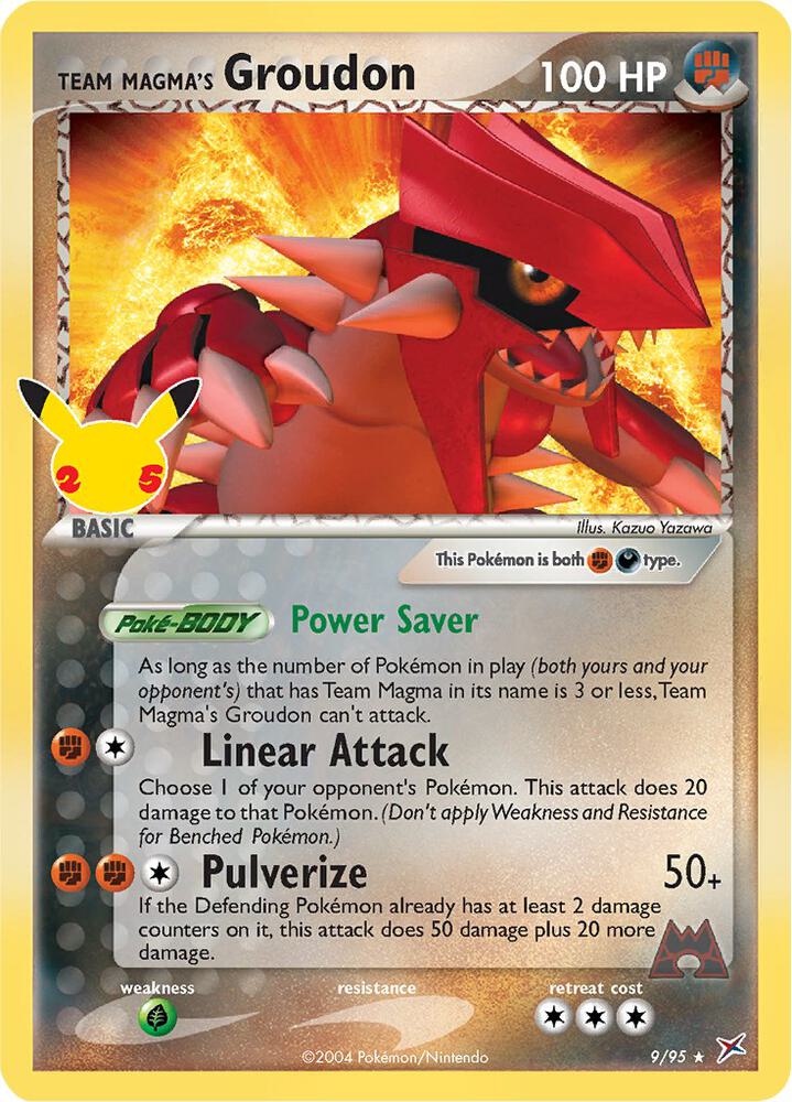 Team Magmas Groudon 9/95