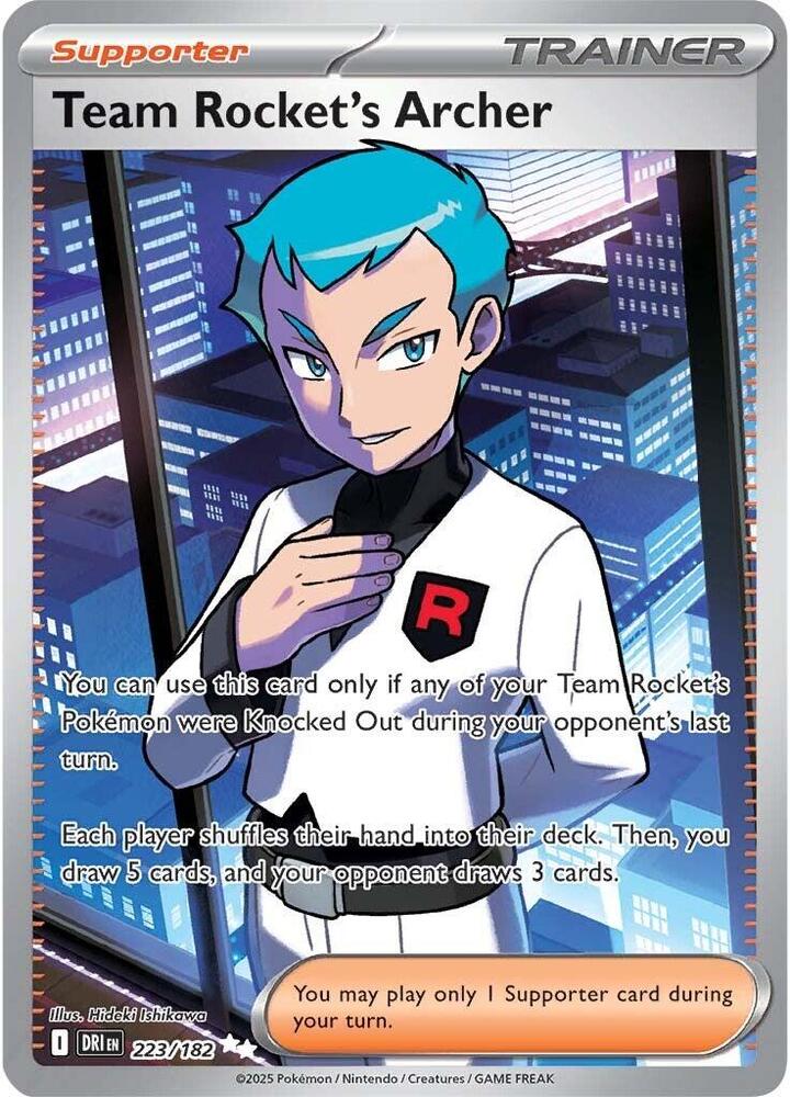 Team Rocket's Archer 223/182 card