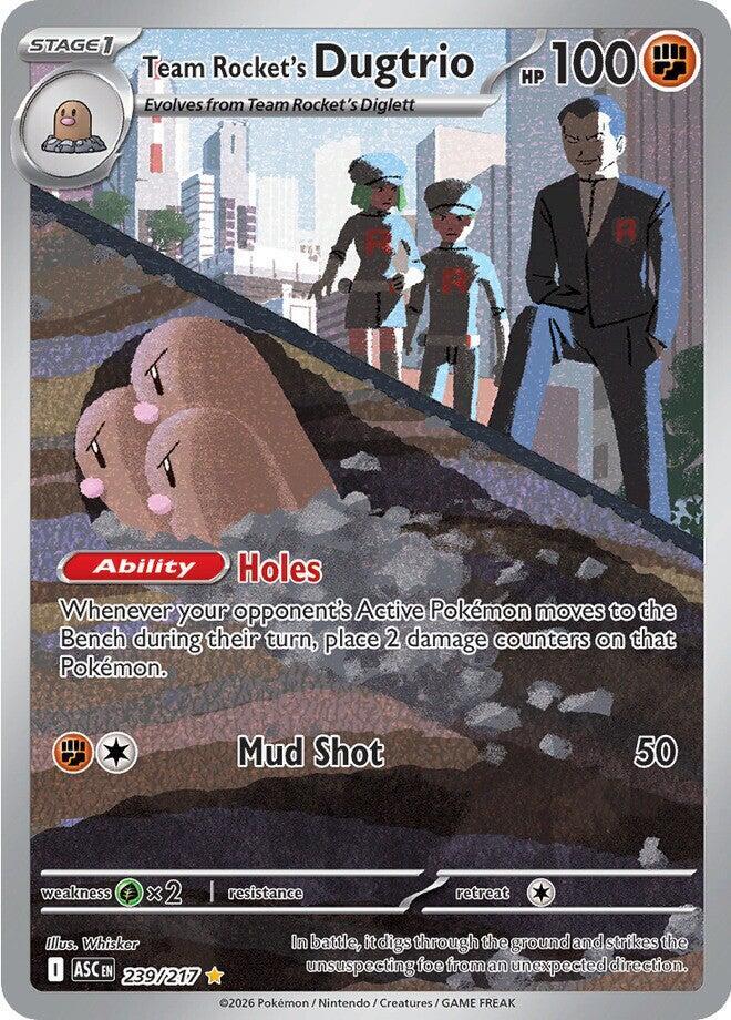 Team Rocket's Dugtrio 239/217 card