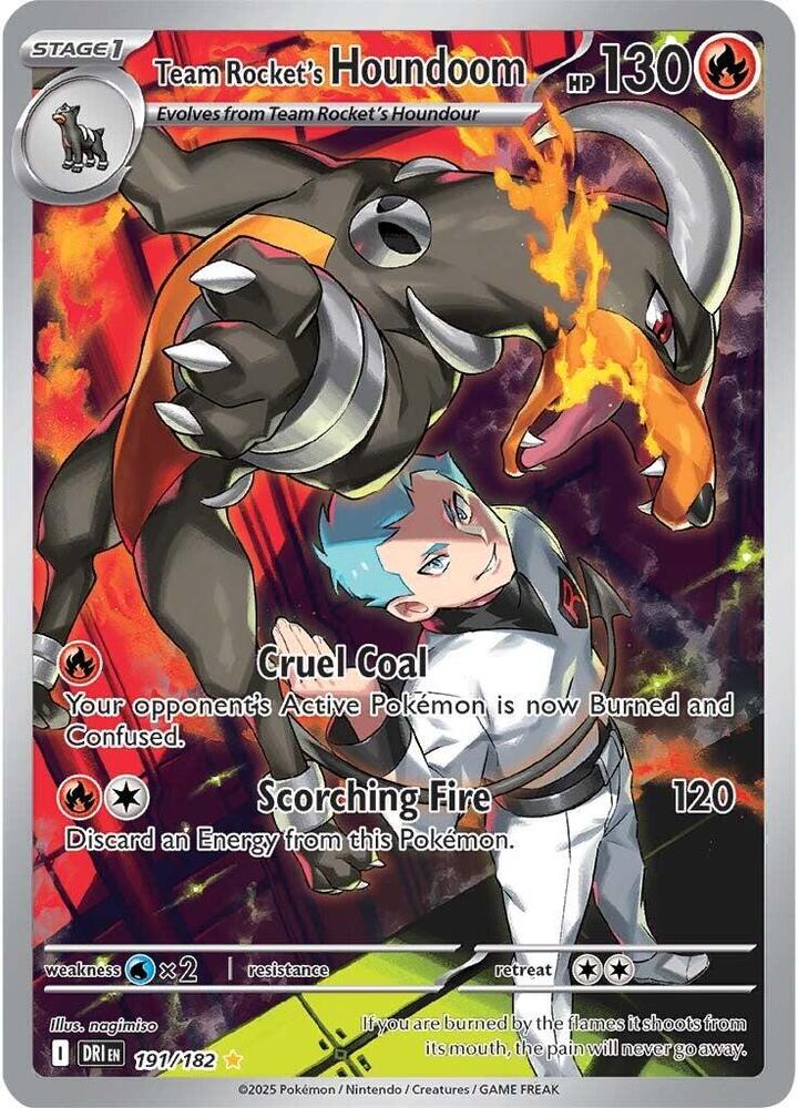 Team Rocket's Houndoom 191/182 card