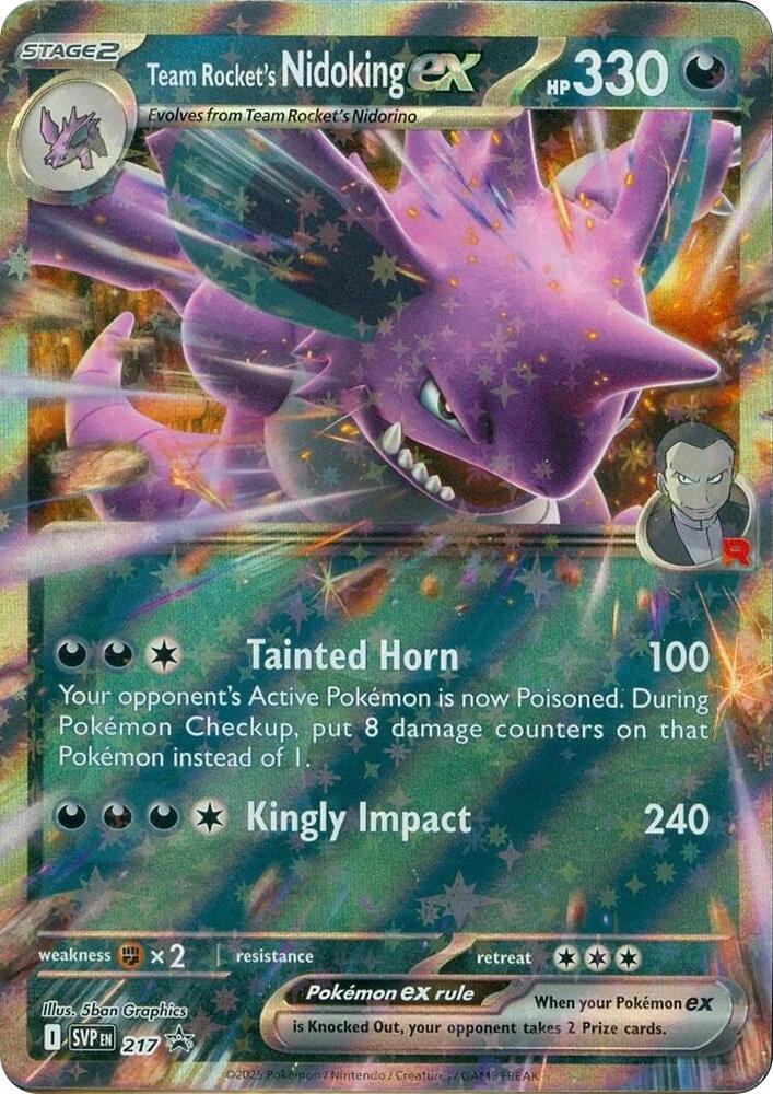 Team Rocket's Nidoking ex 217 card