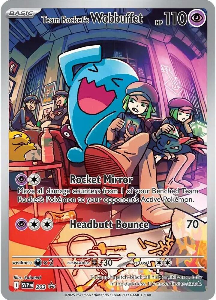 Team Rockets Wobbuffet Pokemon Center Exclusive 203