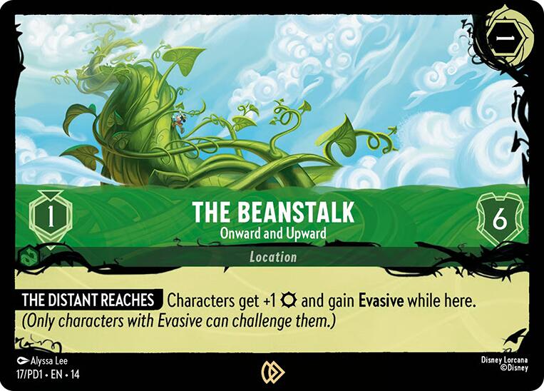 The Beanstalk Onward and Upward 17 card