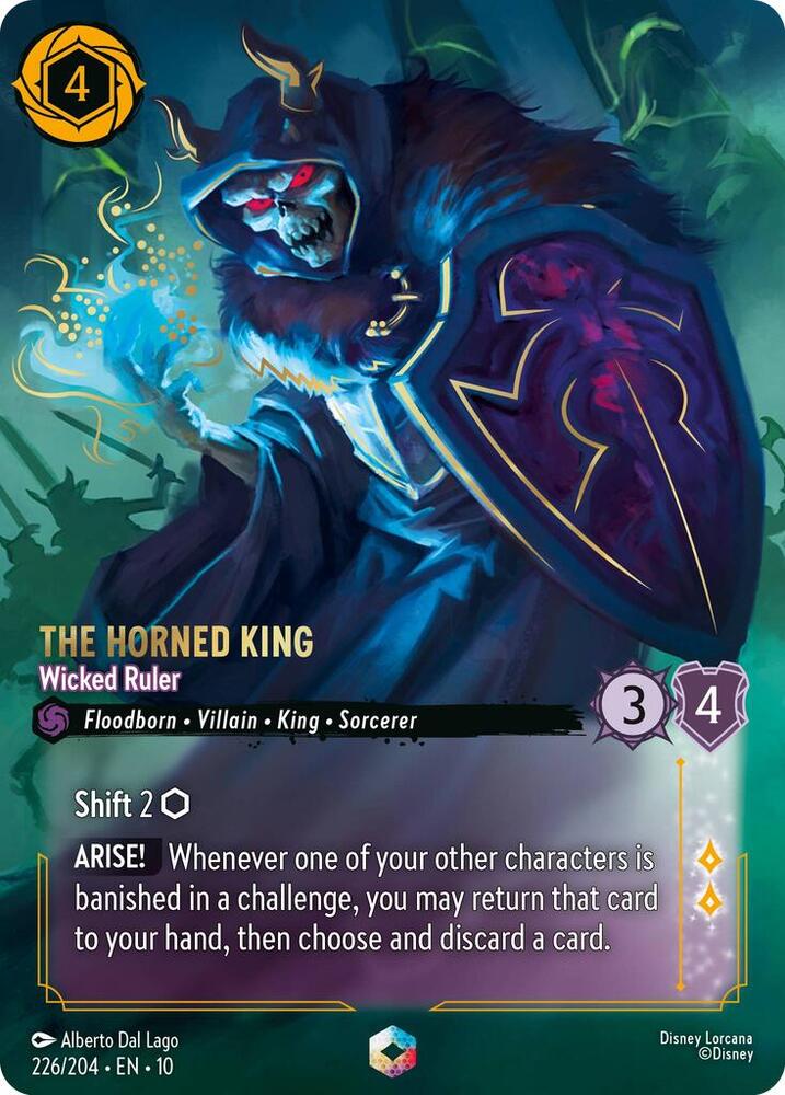 The Horned King Wicked Ruler Enchanted 226/204 card
