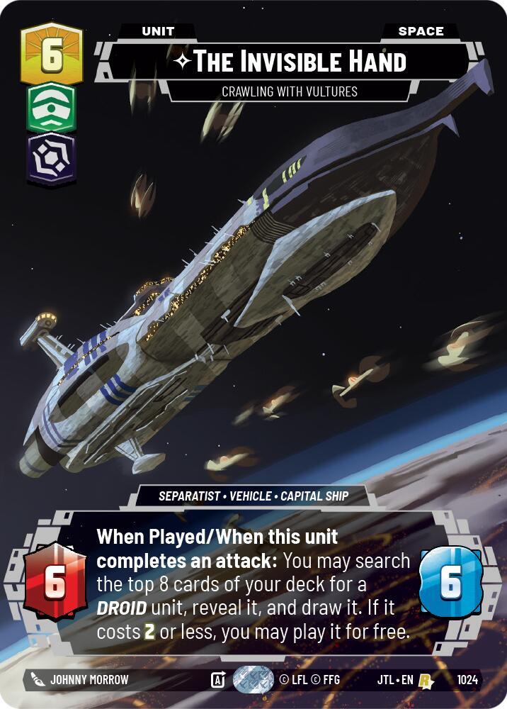 The Invisible Hand Crawling With Vultures Prestige 1024 card