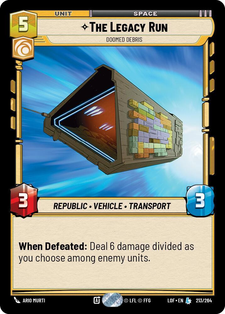 The Legacy Run Doomed Debris 213/264 card