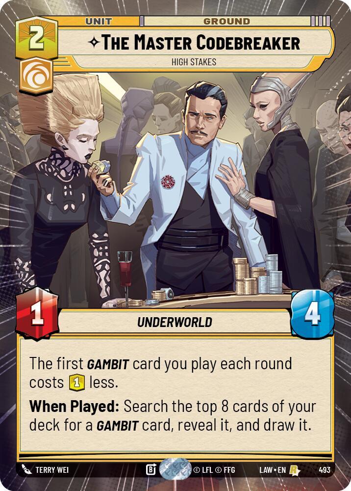 The Master Codebreaker High Stakes Hyperspace 493 card