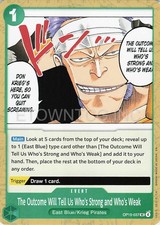 The Outcome Will Tell Us Whos Strong and Whos Weak OP15-037 card