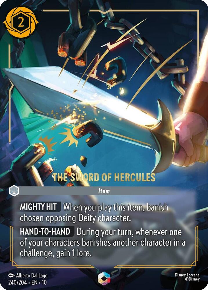 The Sword of Hercules Enchanted 240/204 carta