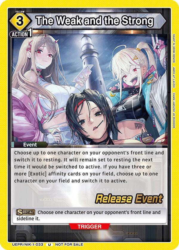 The Weak and the Strong UEPR/NIK-1-033 card