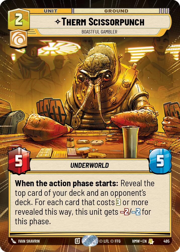 Therm Scissorpunch Boastful Gambler Hyperspace 495 card