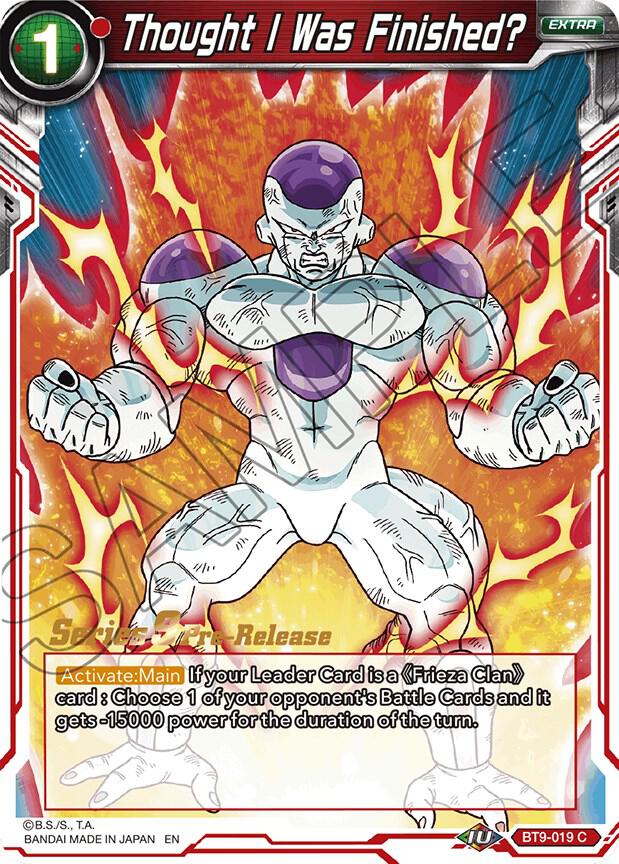 Thought I Was Finished BT9-019 card