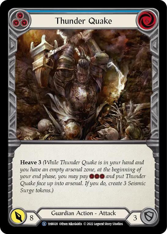 Thunder Quake Blue 1HB020 card