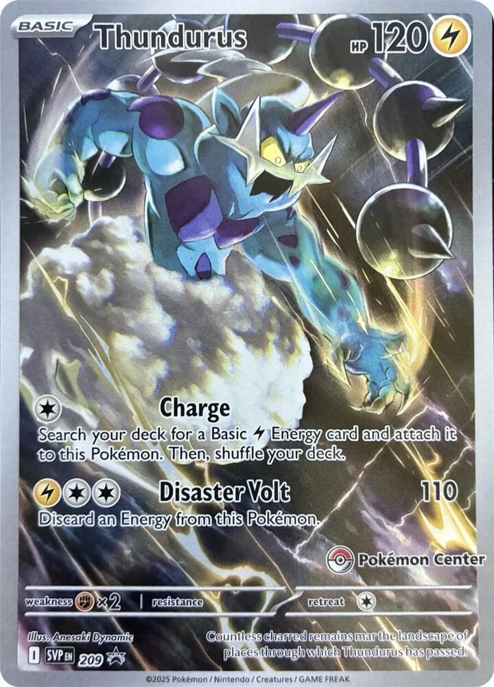 Thundurus 209 (Pokemon Center Exclusive) 209 card