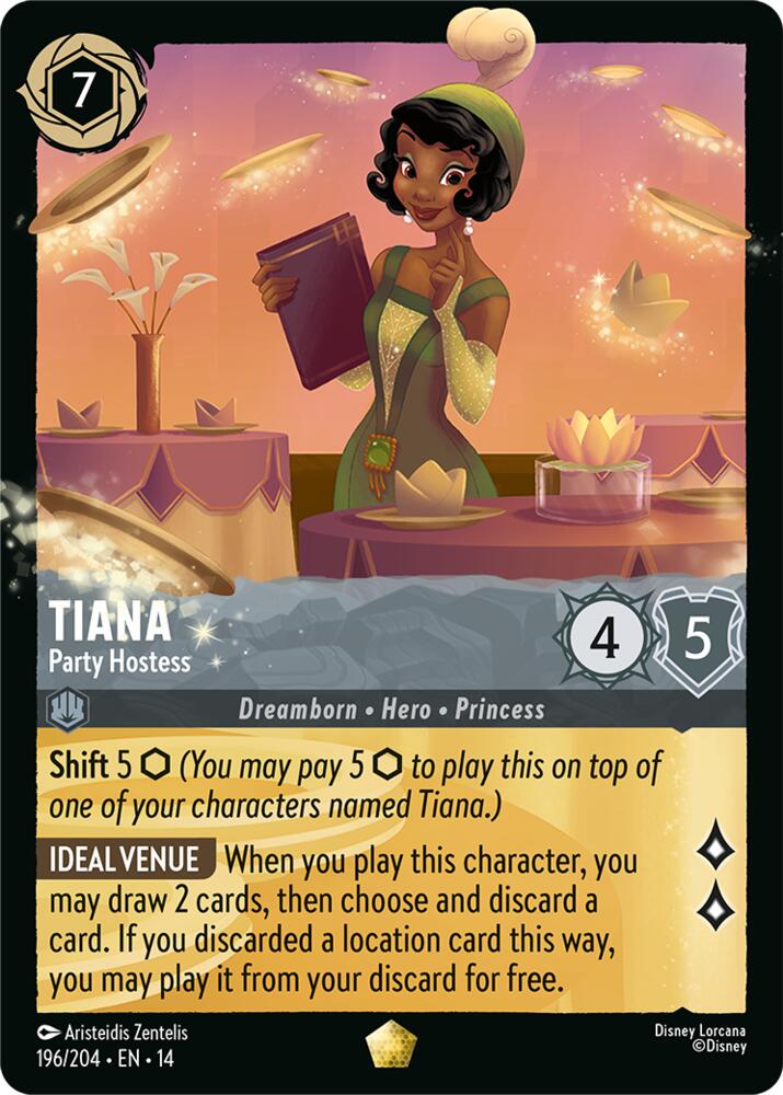 Tiana Party Hostess 196/204 carta