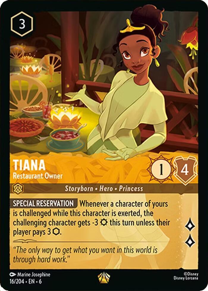 Tiana Restaurant Owner 16/204 card