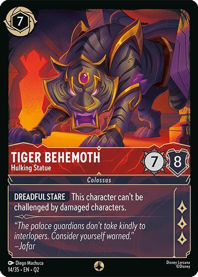 Tiger Behemoth Hulking Statue 14/35 card