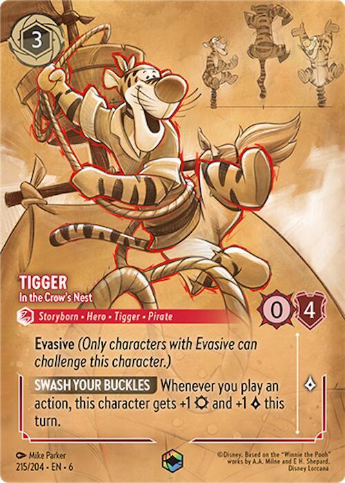 Tigger In the Crows Nest Enchanted 215/204 card