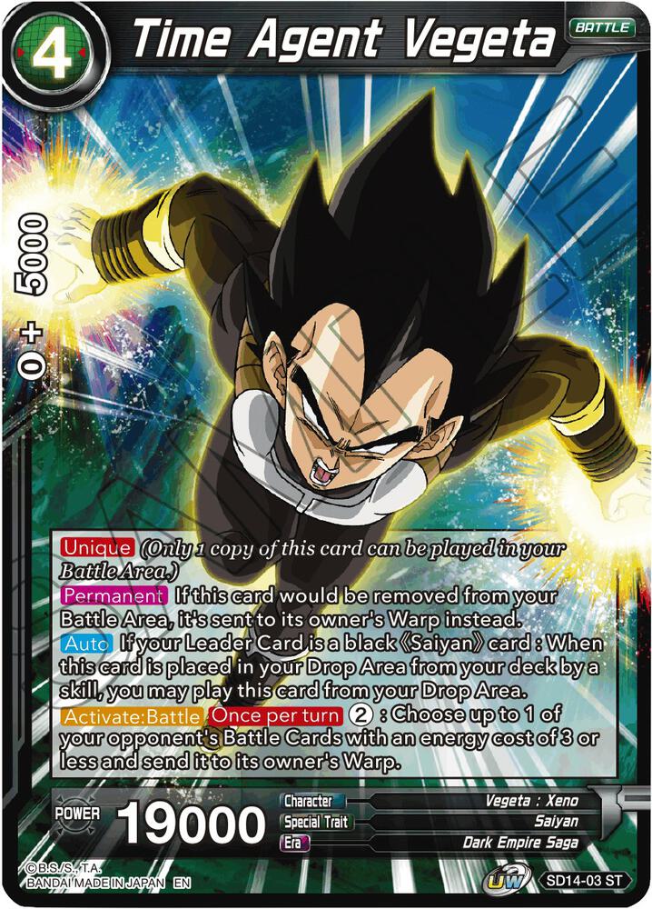 Time Agent Vegeta SD14-03 card
